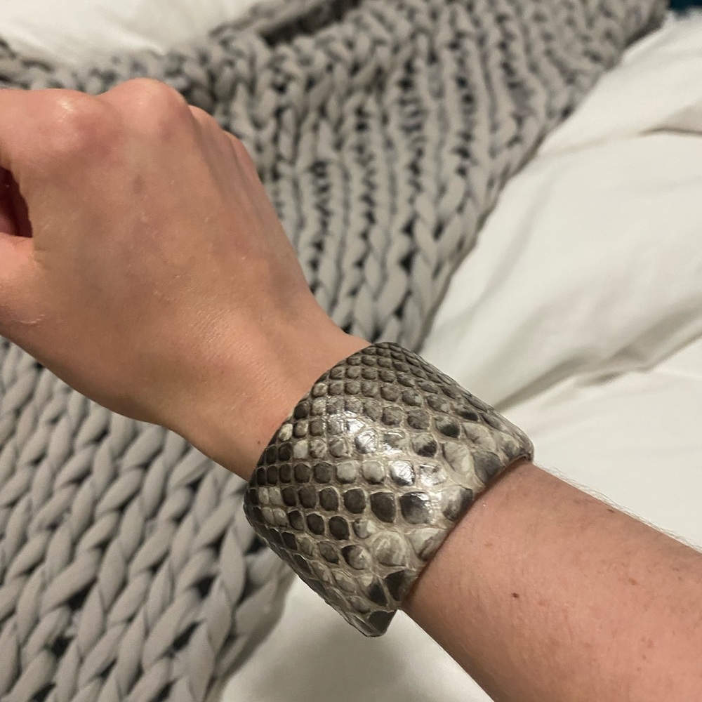 Presmer Kate Adjustable Snakeskin Cuff